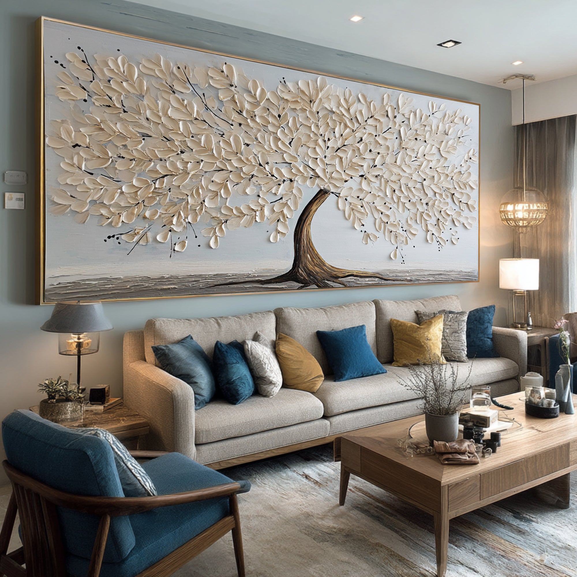 Large Abstract Tree Wall Art for Elegant Interiors #WG 061