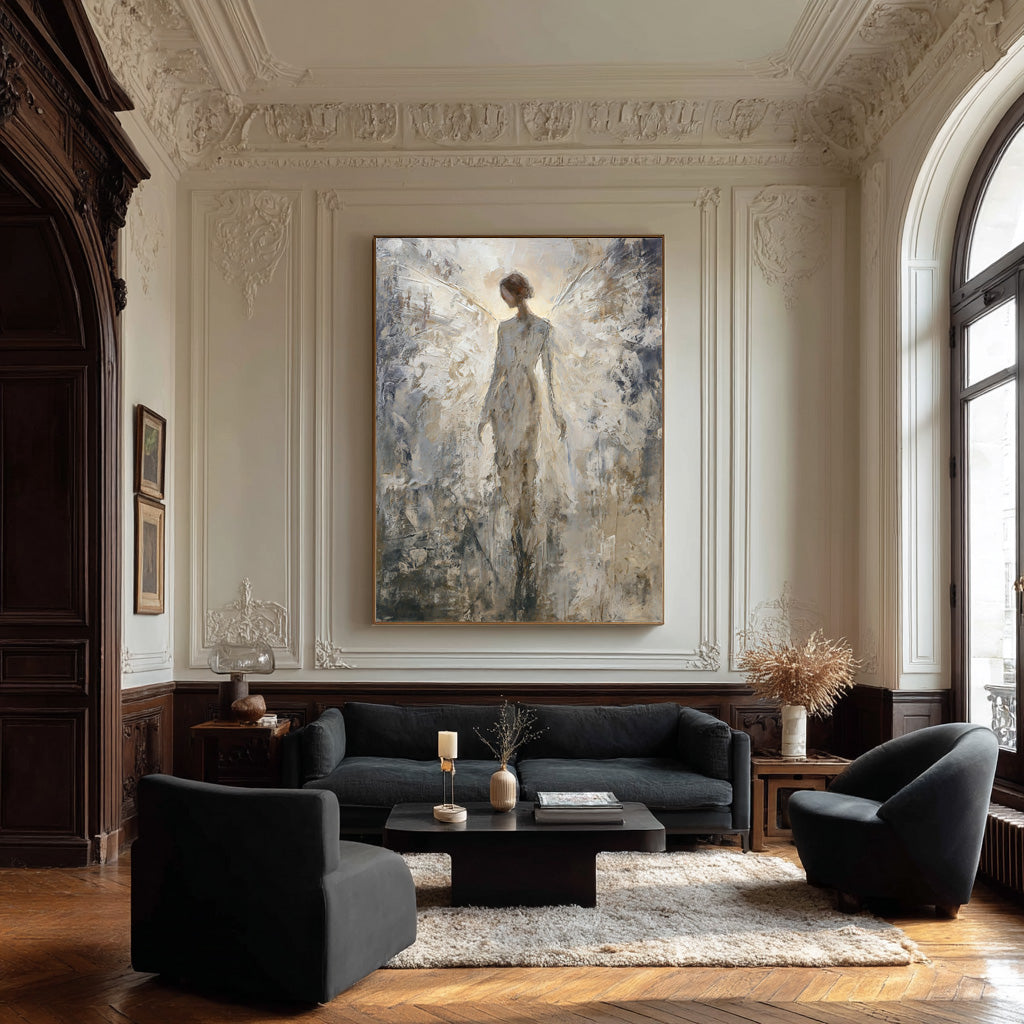 Ethereal Abstract Angel Art for Modern Homes #WG 009