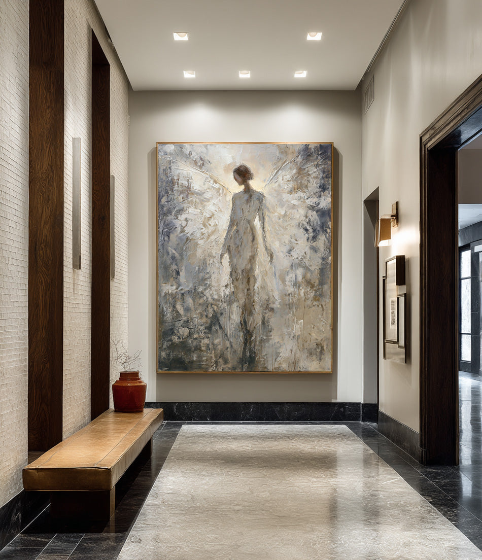 Ethereal Abstract Angel Art for Modern Homes #WG 009